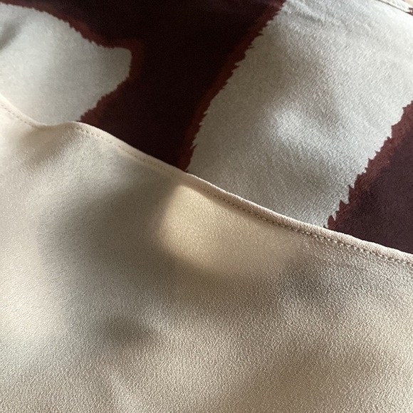 Lauren Ralph Lauren Silk Zebra Printed A Line Zipper Mini Short Skirt Size 12 - Picture 7 of 7